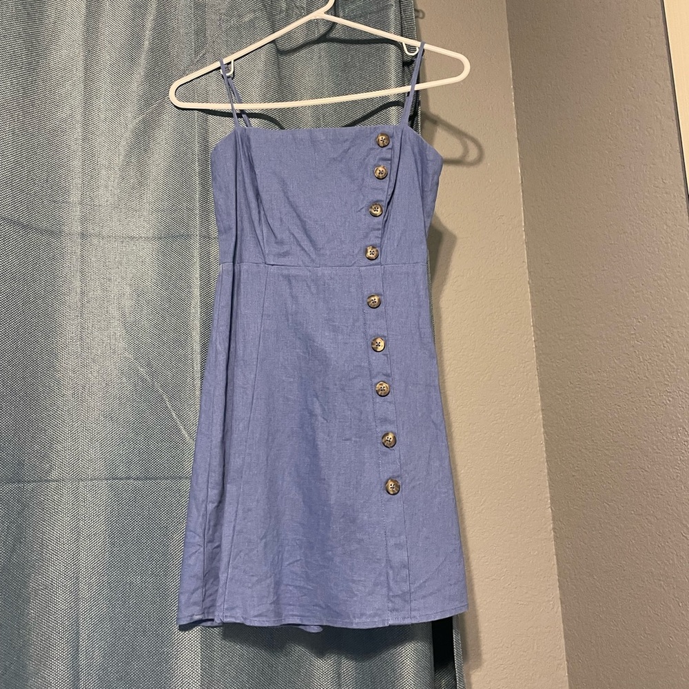 Blue Dress with Buttons